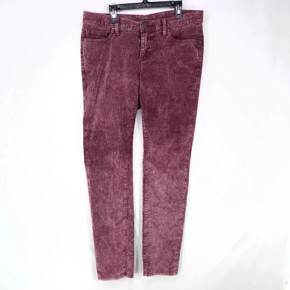 purple cigarette pants BDG | Pants & Jumpsuits | Bdg Cigarette Corduroy Pants Womens 29x3 Purple  Mid Rise Crushed Veour